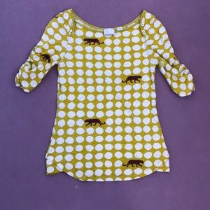 Anthropologie Polka Dot Jaguar Tee